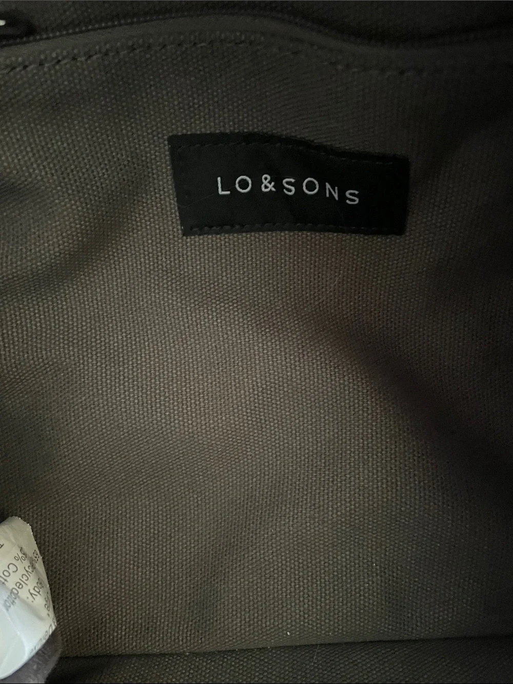 LO & SONS Catalina Deluxe Large Gray Tote Weekender Travel Bag Canvas Carry All